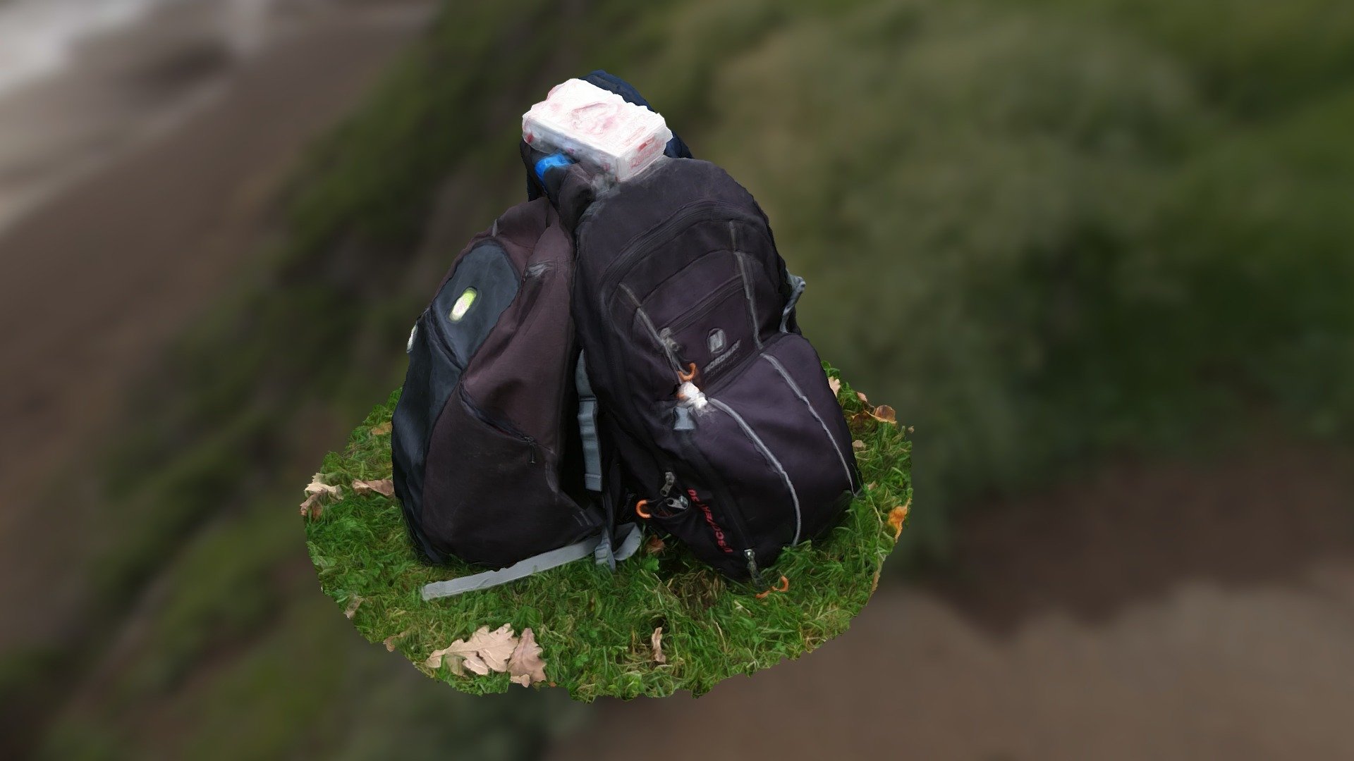 Three backpacks
