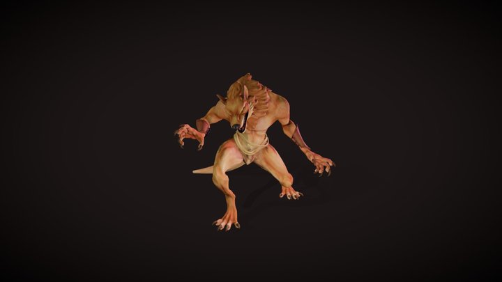Were Thylacine Port6 3D Model