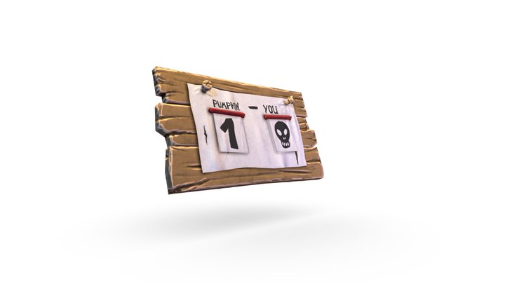 Halloween Scoreboard 3D Model