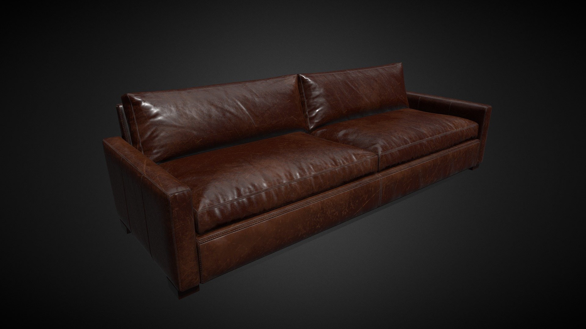 Leather Sofa - Buy Royalty Free 3D model by 3dproductmarket ...