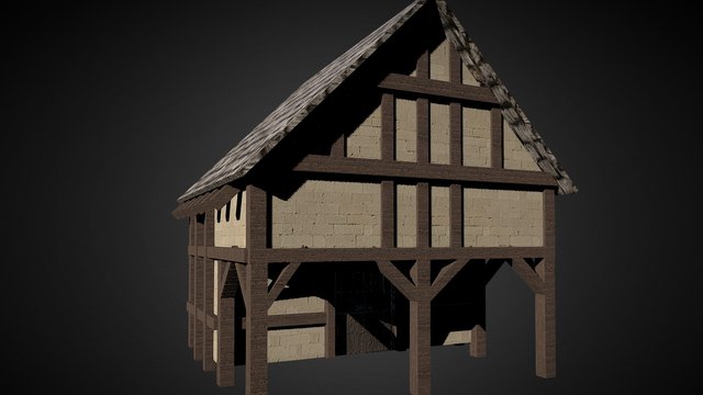 Medieval house. 3D Model