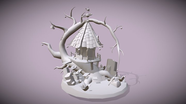 WIP Treehouse 3D Model