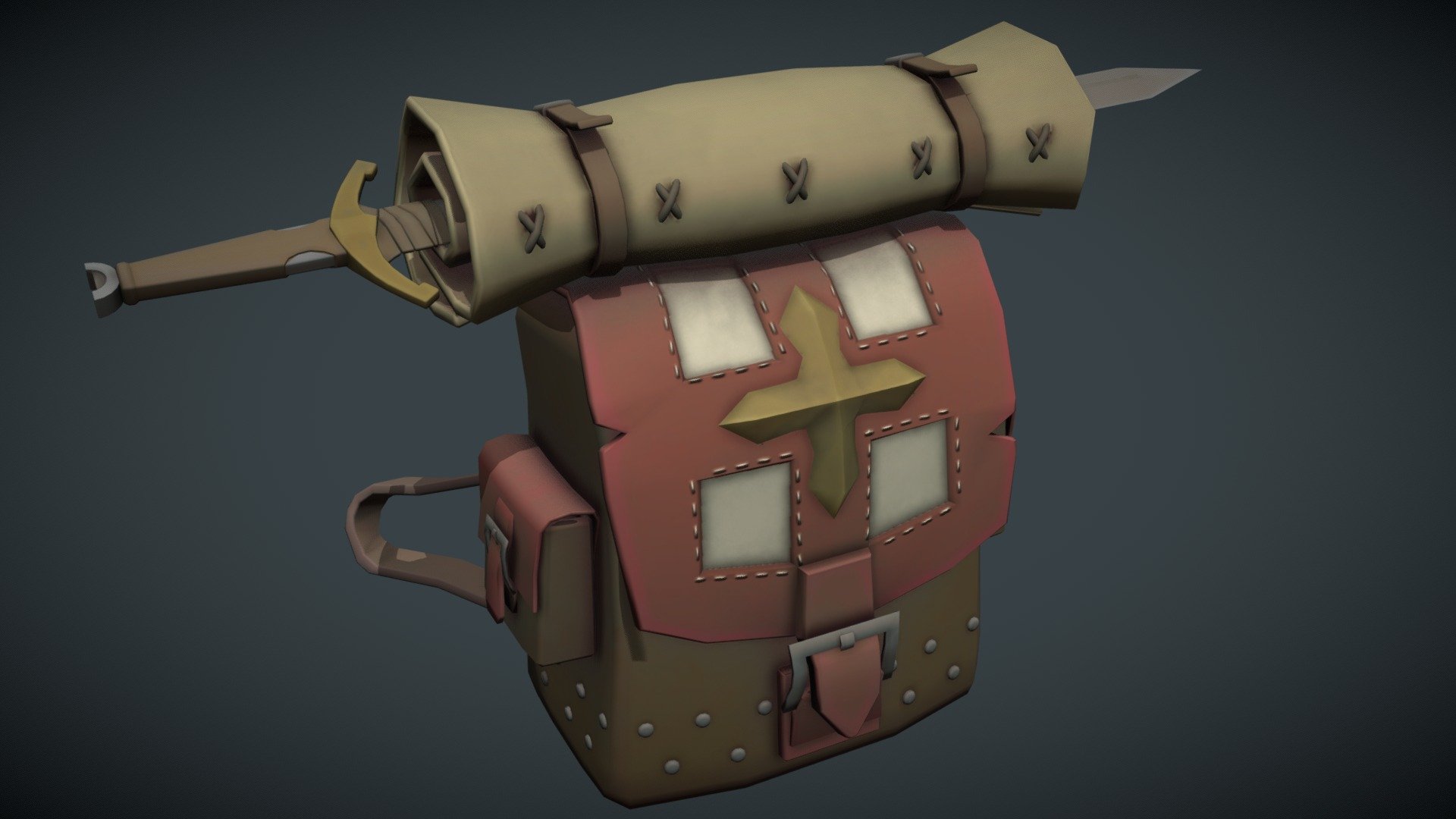 Adventurers Backpack - 3D model by Lloyd Clasby (@Tawnytrash) [3b399c1 ...