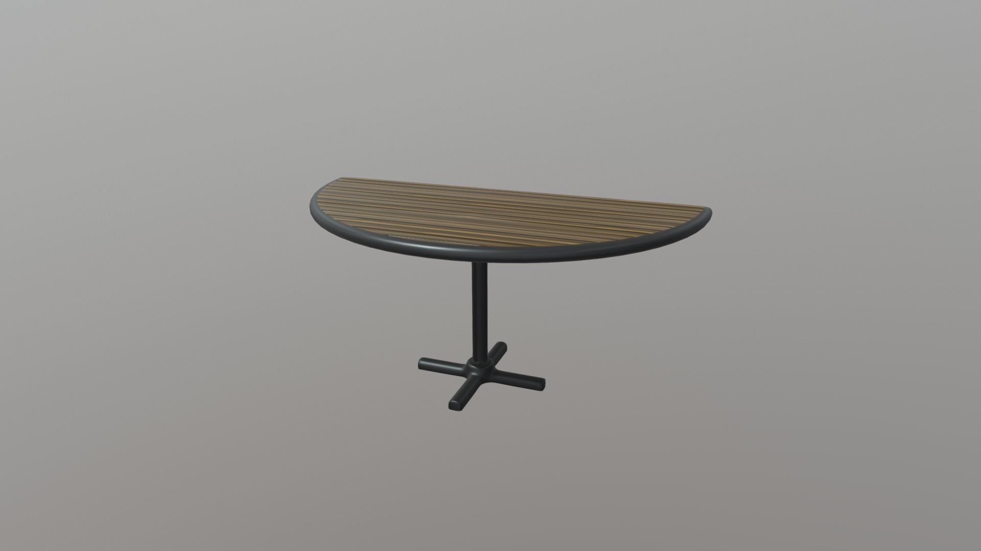 3D model Restaurant Semi Circle Table - This is a 3D model of the Restaurant Semi Circle Table. The 3D model is about a table with a lamp shade.