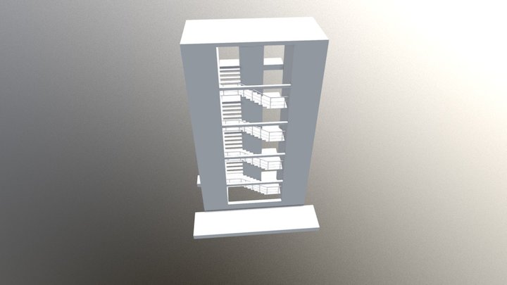 Modelo Para Fachada De Biblioteca 3D Model