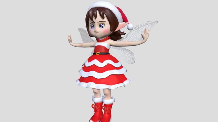 santafairy_low2 3D Model