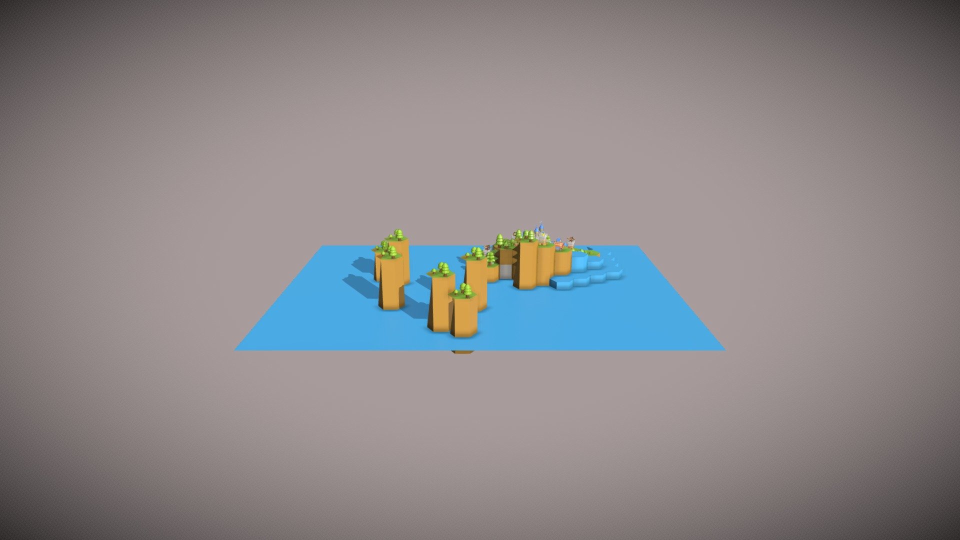 Game environment in low poly - Download Free 3D model by Abdullah ...