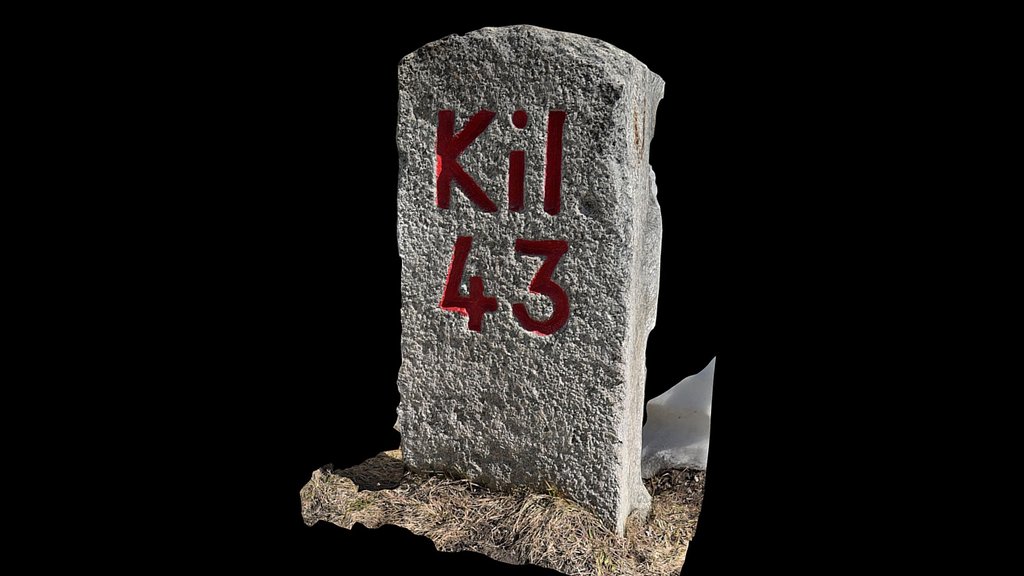 Milestone Oberalppass Km 43 von Altdorf