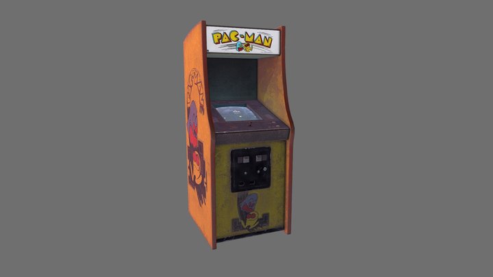 Ready Player One Pacman Arcade Machine 3D Model