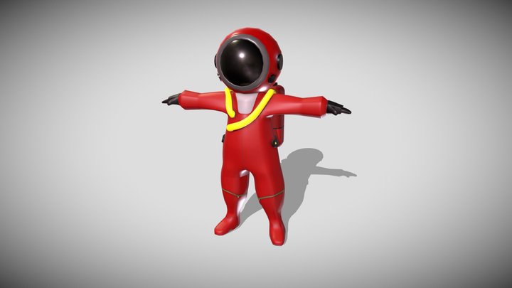 Super SuS Imposter Charecter 3D Model