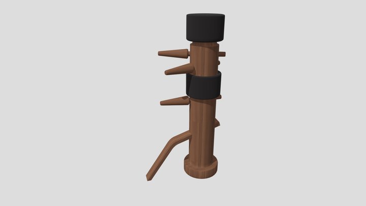 Wooden Training Dummy 3D Model