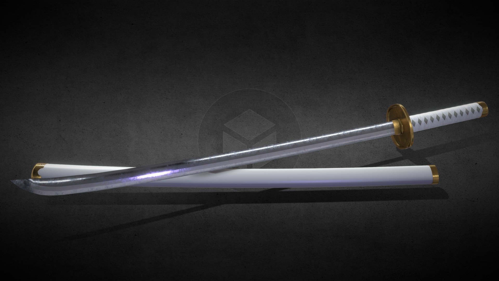 Zoro Katana 和道一文字 Download Free 3d Model By Kaiyi97 Kaiyi97 3b40e5a