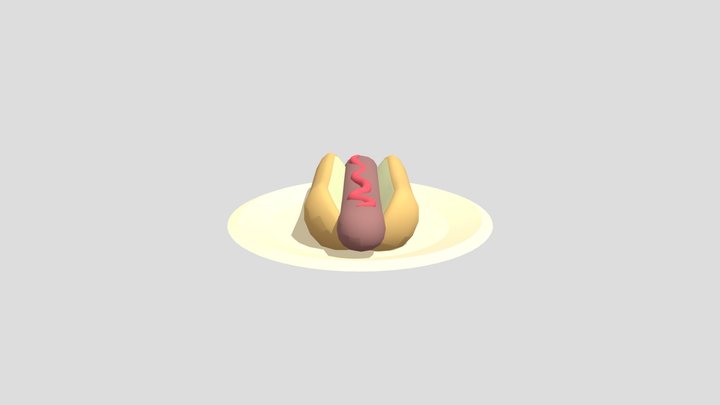 Hotdog 3D Model