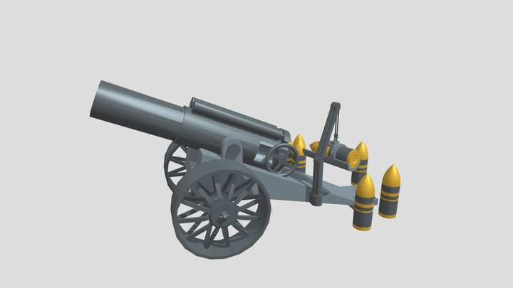 Generic WW1 Artillery 3D Model