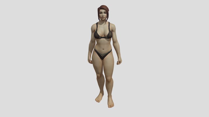 Wow-inspired Female Character 3D Unity Model