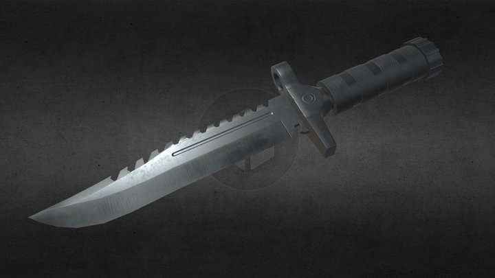 Tactical Knife 3D Model
