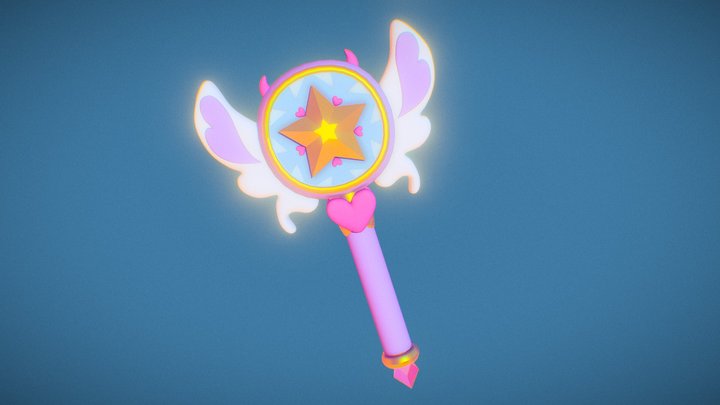 Star Butterfly Wand 3D Model