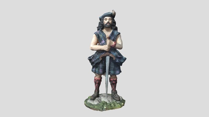 Scotsman On Guard 3D Model