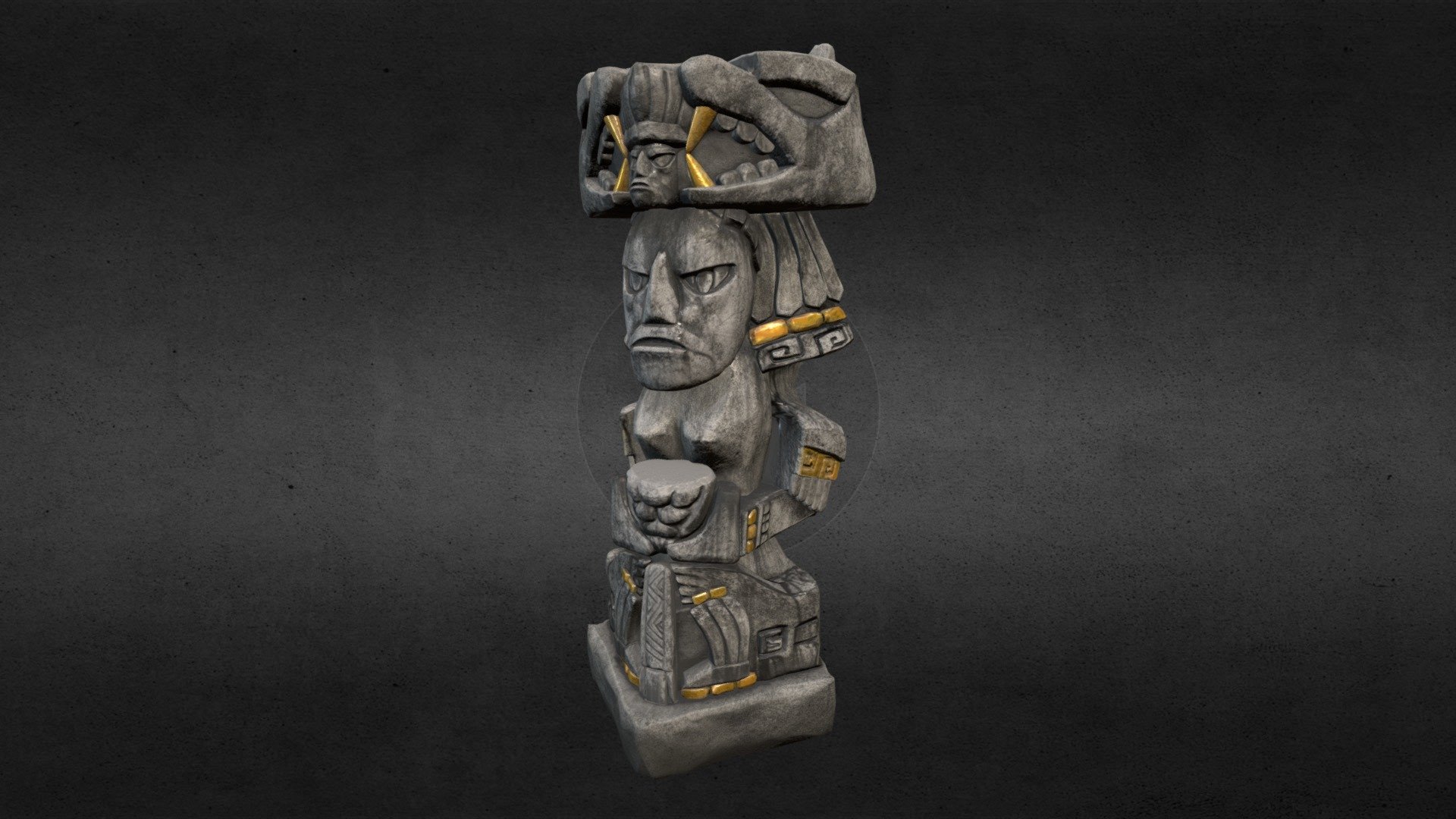 Mayan Statue 3D model by LaurenPendleton [3b44524] Sketchfab
