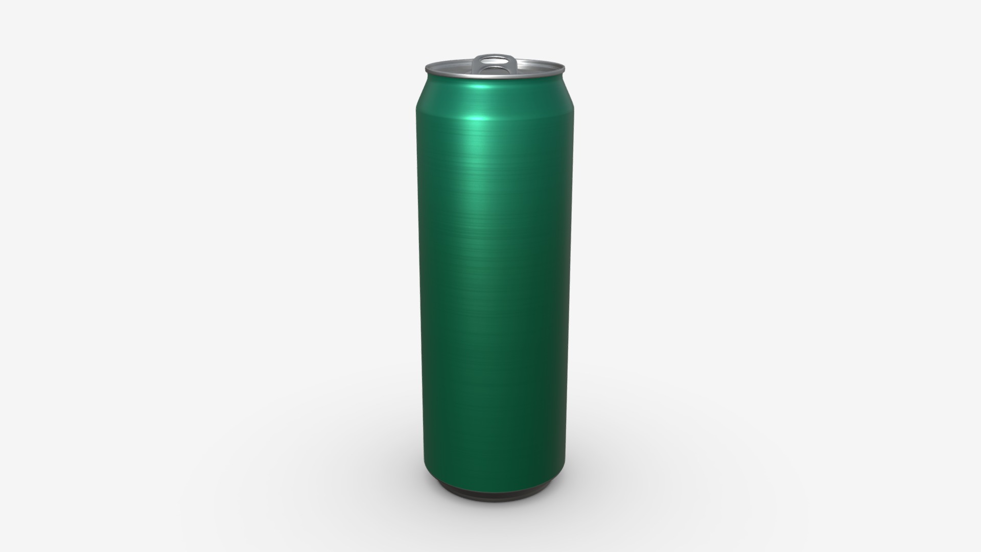 3D model Standard beverage can 568ml 1 pint - This is a 3D model of the Standard beverage can 568ml 1 pint. The 3D model is about a green cylindrical object.