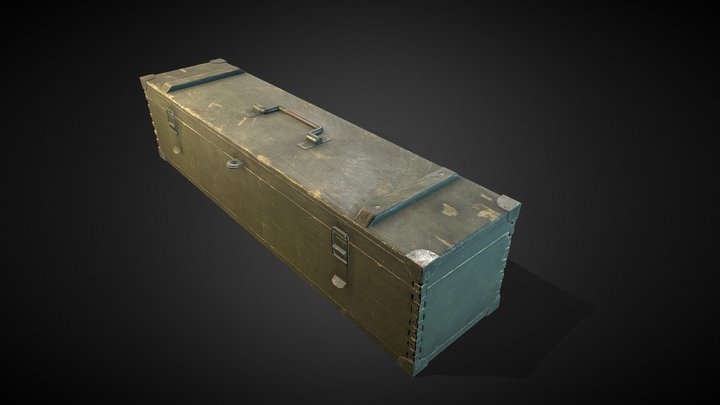 Military crate 3D Model