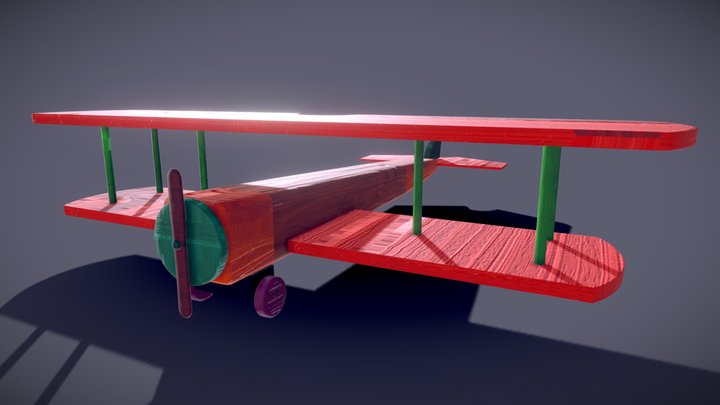 Toy Plane (Spielzeug Flugzeug) 3D Model