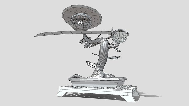 CT4012-2024 Samurai Venus Fly Trap 3D Model