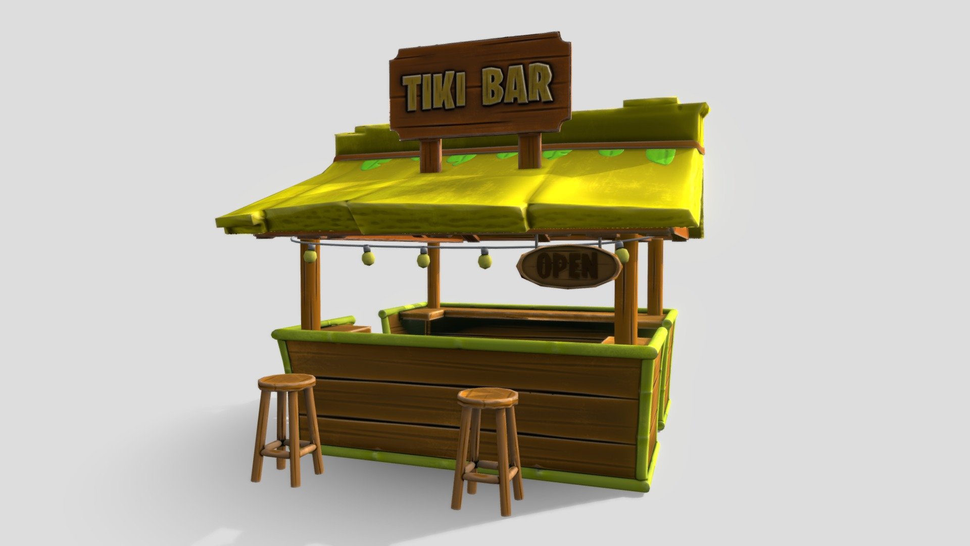 Tiki Bar 3D model by cglead [3b45ce4] Sketchfab