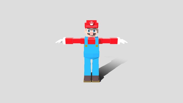Box_charactor- Mario 3D Model