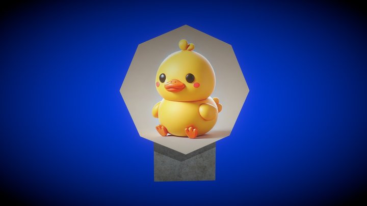 Duck Sign 3D Model