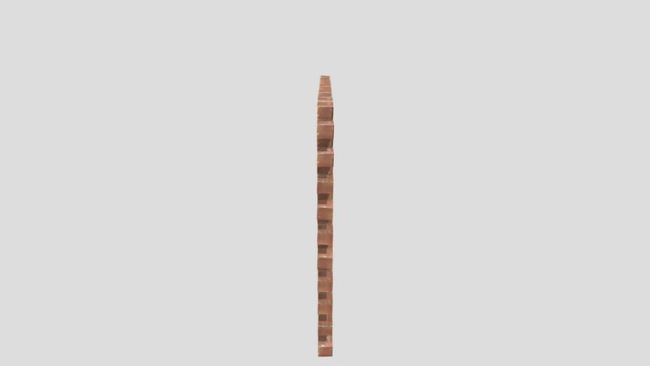 Brick wall 3D Model