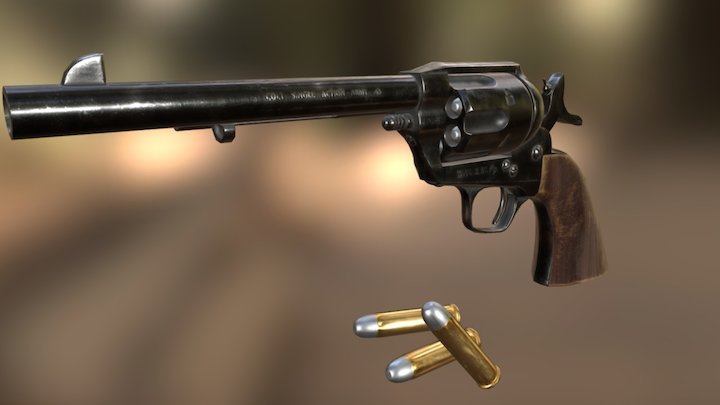 Colt Single Action Peacemaker 1871 3D Model