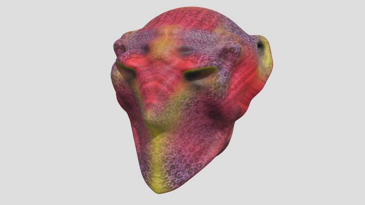 Graham Alien Head 5 3D Model