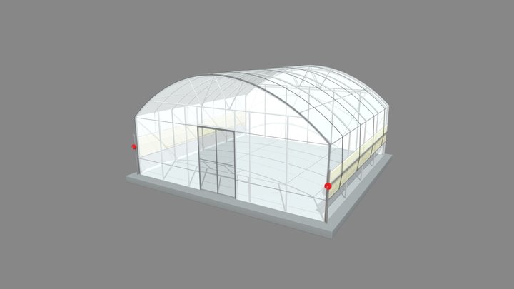 Greenhouse and polytunnels _ Model U606 3D Model
