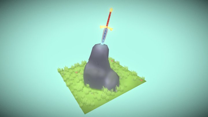 Sword In Stone 3D Model