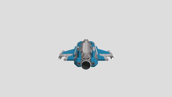 Talon_Starfighter_MK1_objFiles 3D Model