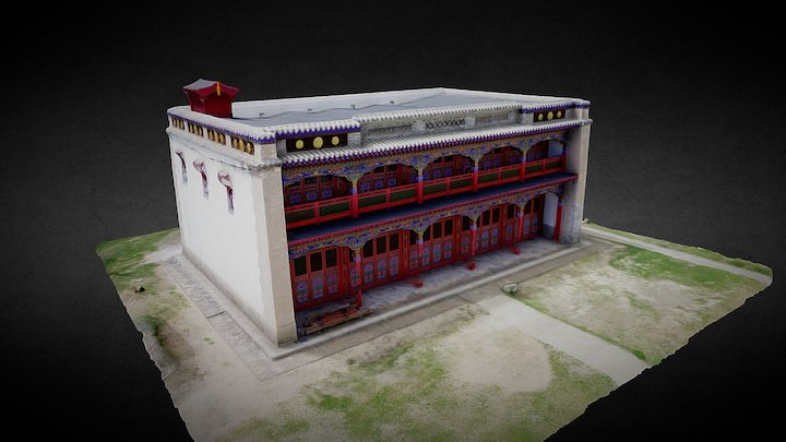 Tsetserleg (MNG) - Monastery - West Building 3D Model