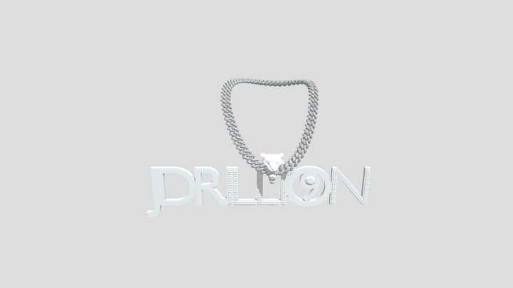 Gold Pendant 3D Model