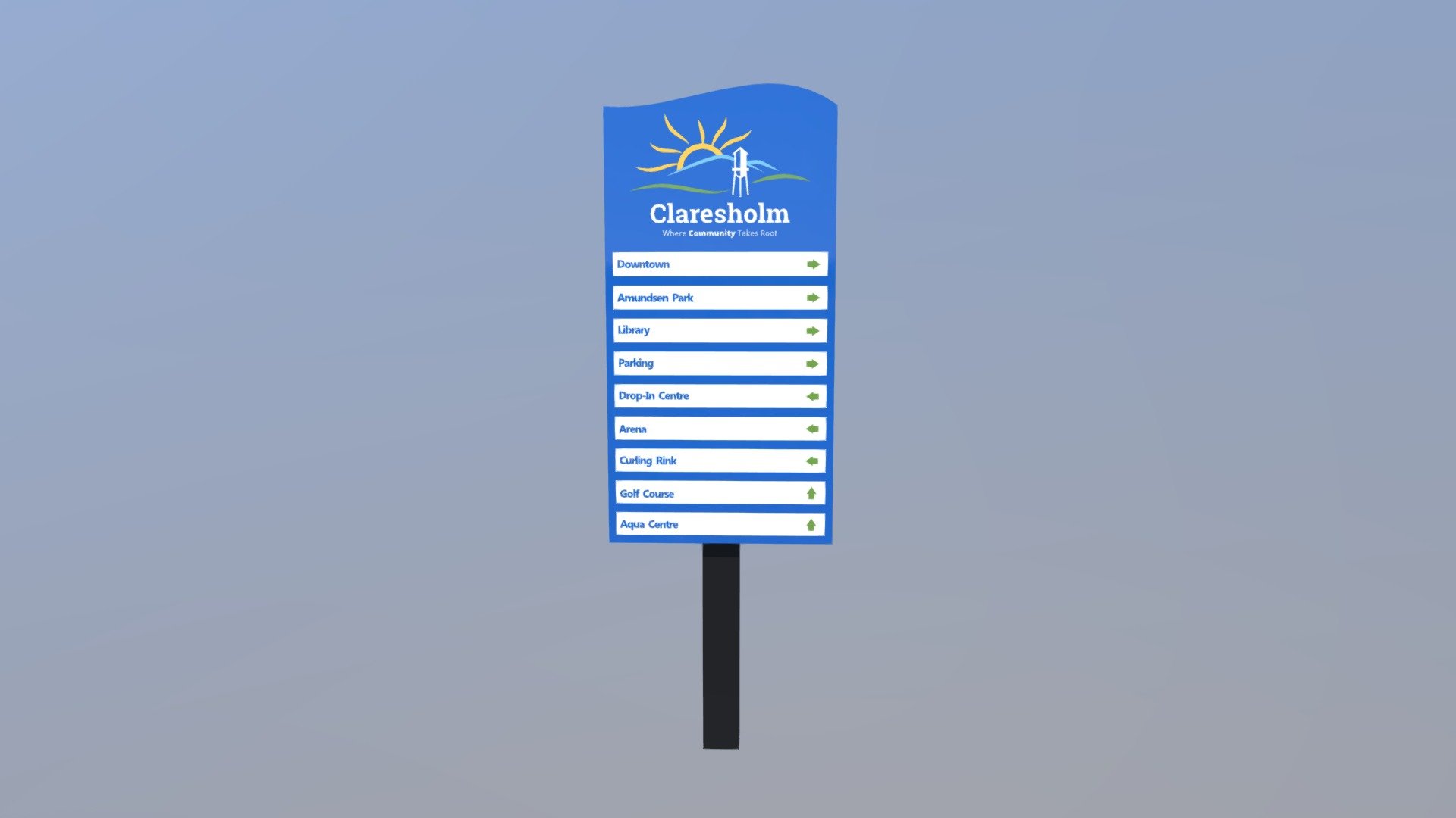 Claresholm SMALL SIGN - 3D model by Can West Legacy Inc. (@canwest ...