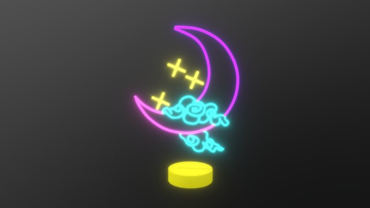 Moonlight- Glowing 3D Model