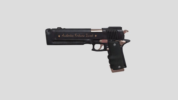 Heavy pistol 3D Model
