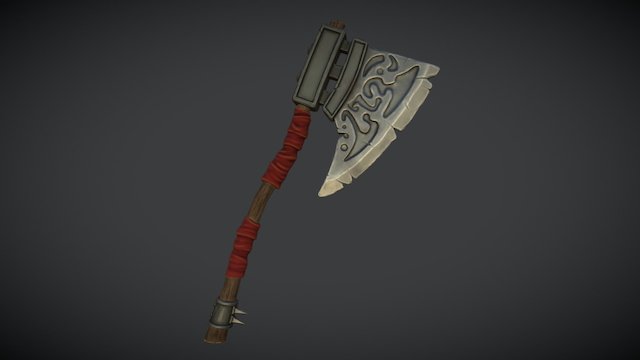 Stylized Axe 3D Model