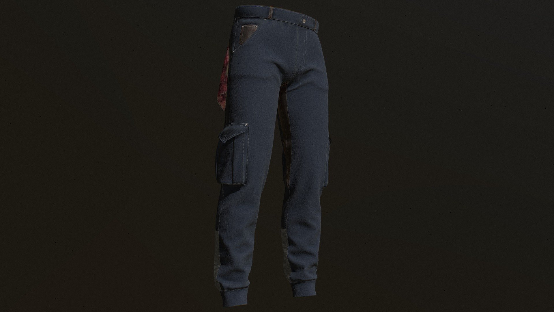 Male Cargo pants - Download Free 3D model by Alexander Kurmanin ...