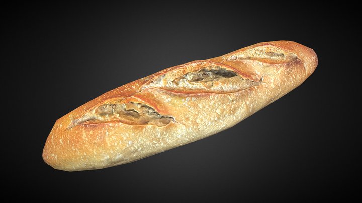 [REMAKE] - Bread object capture – Free 3D Model STL