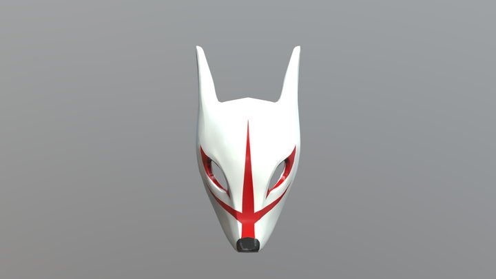 TO THE TOP Kitsune Mask 3D Model