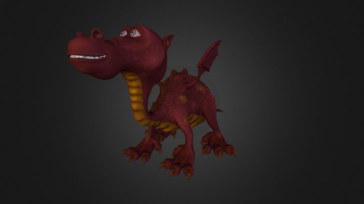 Dragon Low Poly 3D Model