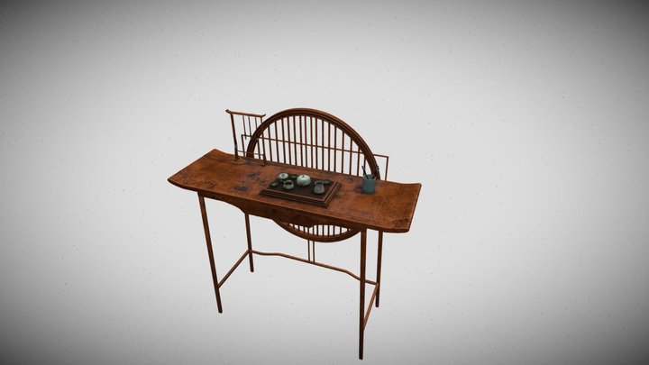 Japanese Tea Table 3D Model 3D Model
