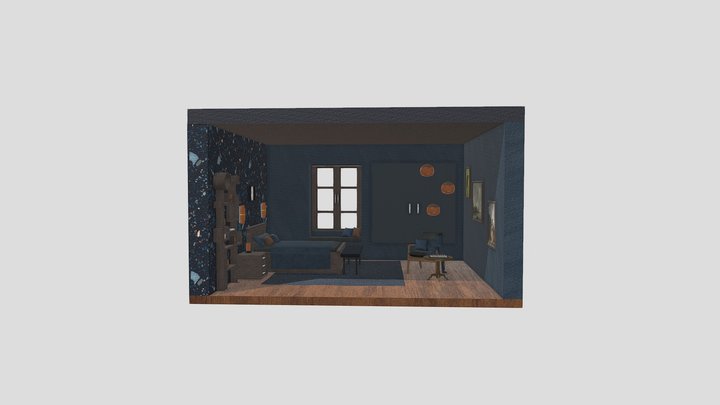 đồ án phòng ngủ 3D Model