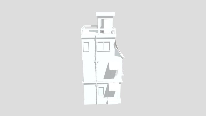 PUBG THREE STORY HOUSE 3D Model