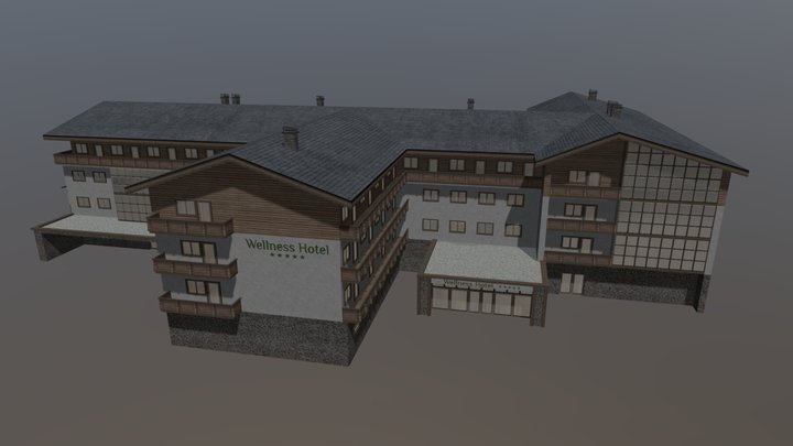 Wellnes hotel 3D Model